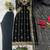 Black faux georgette embroidered kurta set