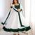 White silk blend embroidered flared gown set
