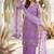 Lavender net sequins palazzo set