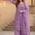 Lavender net sequins palazzo set