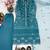 Blue net sequins palazzo set