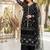 Black net sequins palazzo set