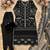 Black net sequins palazzo set