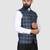 Men blue checks nehru jacket