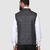 Men grey checks nehru jacket