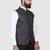 Men grey checks nehru jacket