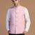 Men pink linen jacket