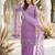 Lavender net sequins palazzo set