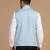 Men blue linen modi jacket