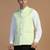 Men blue linen modi jacket