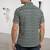 Green block print cotton casual shirt for men