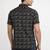 Black floral printed cotton shirt for men