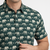 Green block print cotton casual shirt for men