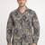 White floral printed cotton shirt for men