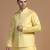 Men yellow embroidered jacket