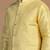 Men yellow embroidered jacket
