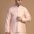 Men peach embroidered jacket
