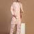 Men peach embroidered jacket