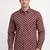 Maroon floral printed cotton shirt for men