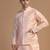 Men peach embroidered jacket
