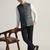 Mens grey check nehru jacket