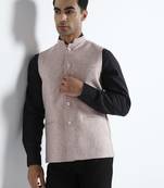 Pink linen jacket for men