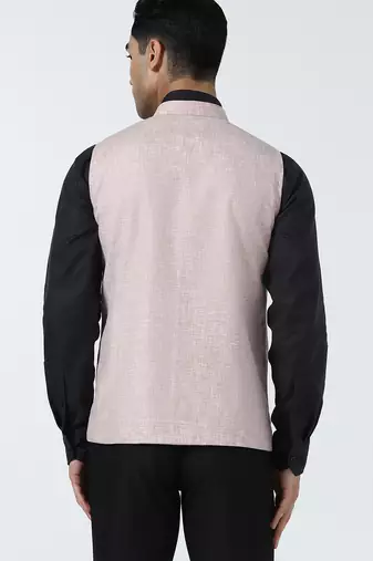 Pink linen jacket for men