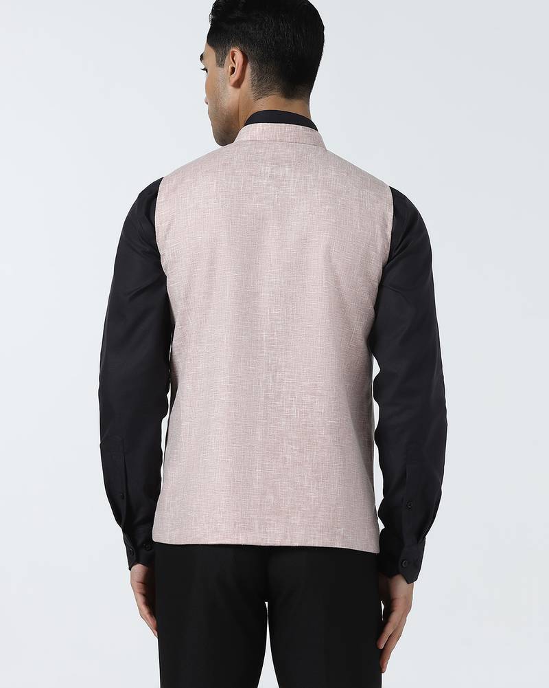 Pink linen jacket for men