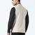 Men beige linen nehru jacket