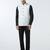 Men white checked nehru jacket