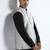 Men white checked nehru jacket