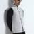 Men checked band collar nehru jacket