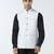 White self design nehru jacket