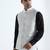 White self design nehru jacket