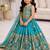 Kids Sky Sindoor Embroidered Lehenga Choli with Dupatta