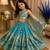 Kids Sky Sindoor Embroidered Lehenga Choli with Dupatta