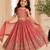 Kids Gajri Chinon Lehenga Choli Dupatta Embroidery Work