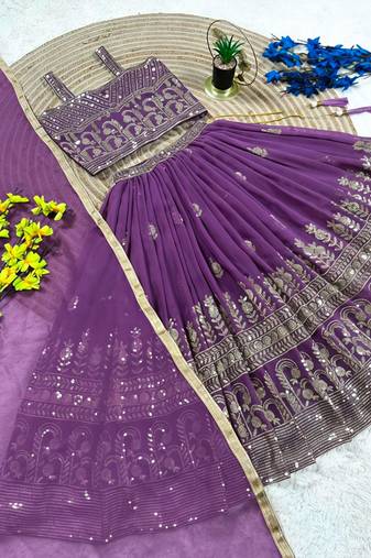 Kids pich fuax lehenga choli dupata  embroidery work