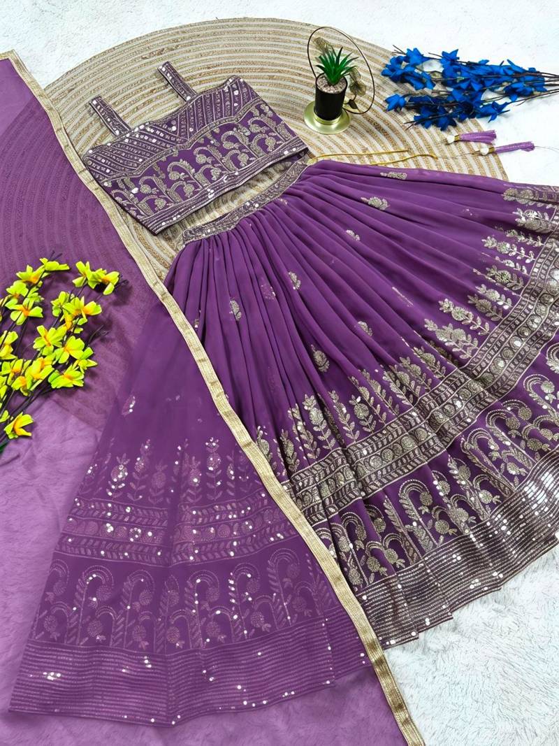 Kids pich fuax lehenga choli dupata  embroidery work