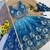 Kids Double Shading Sky Embroidered Lehenga Choli with Dupatta