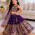 Kids Blue Fendi Lehenga Choli with Dupatta Embroidery Work