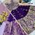 Kids Blue Fendi Lehenga Choli with Dupatta Embroidery Work