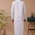 Lavender shirt cotton blend dhoti-kurta set