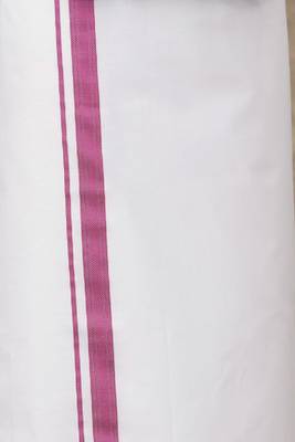 violet cotton blend men shirt with ethnic dhoti set 3
