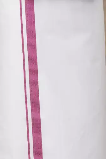 Violet plain cotton shirt dhoti-kurta
