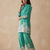  teal casual co-ord set with floral print