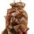  jashn edit rust brown faux silk chevron woven potli