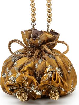  jashn edit copper faux silk floral embellished potli 7