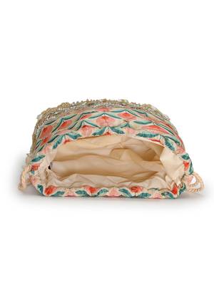  jashn edit beige faux silk floral print potli 6