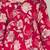 Red floral printed cotton tunic short kurti top for women